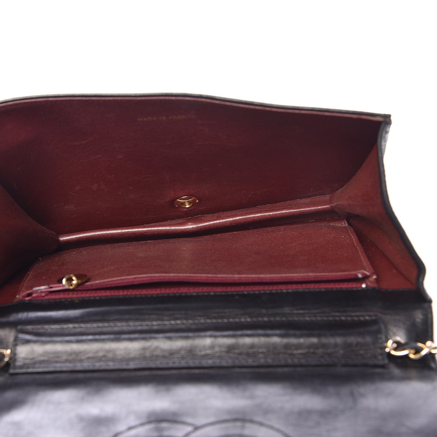 Lambskin Quilted Small Single Flap Black
