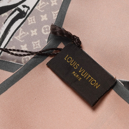Louis Vuitton Silk Monogram Trunks Bandeau Rose Poudre 5 of 5