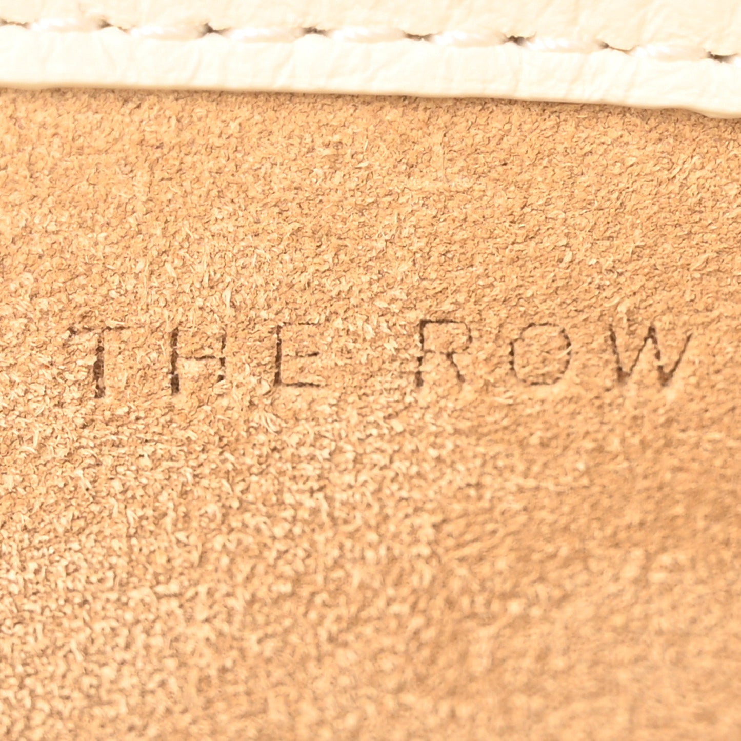 Grained Calfskin Medium N/S Park Tote Ivory