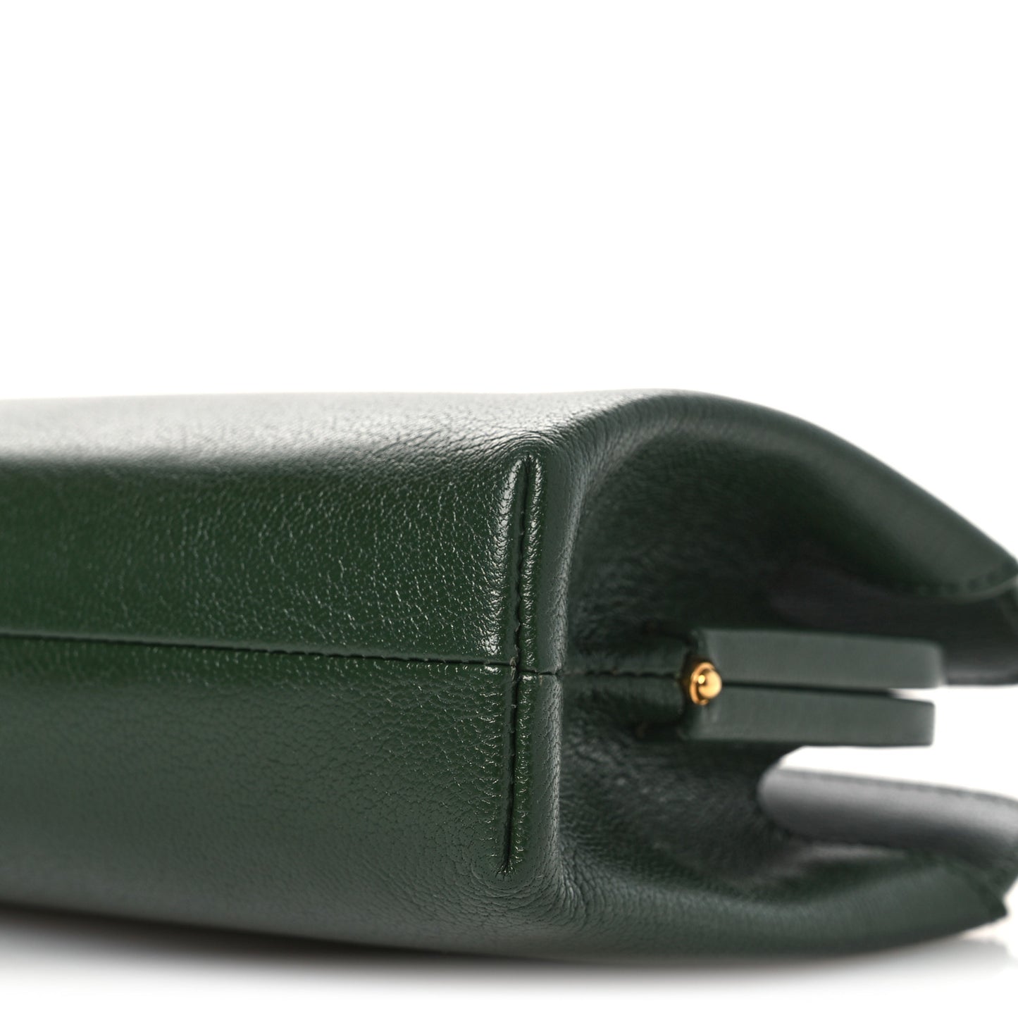 Goatskin Amazon Clutch Seaweed Green