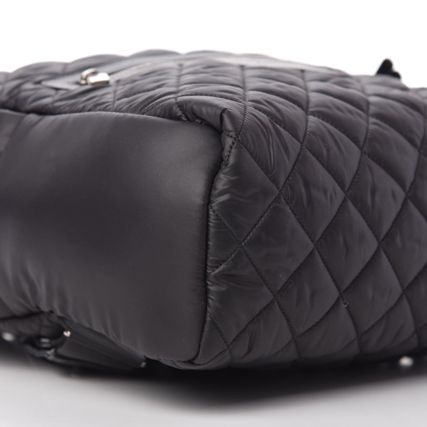 Nylon Quilted Coco Cocoon Backpack Black