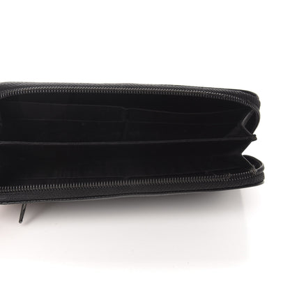 Chanel Caviar Large Timeless CC Zip Around Wallet Black 5 of 9