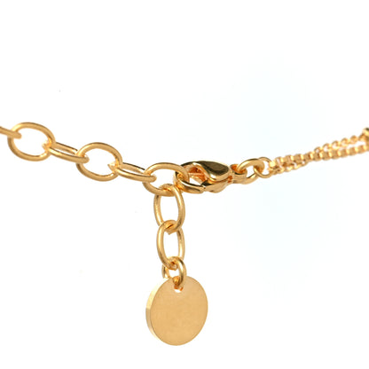 Christian Dior Metal Pendant Necklace Aged Gold 4 of 5