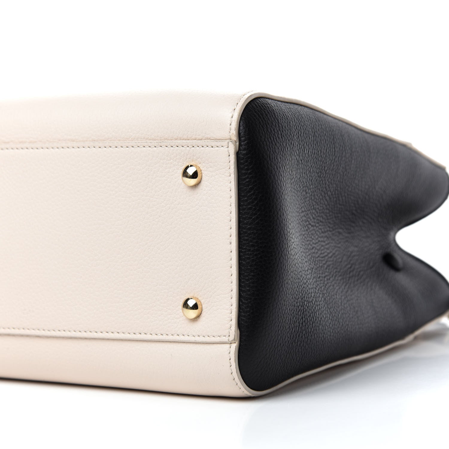 Chanel Grained Calfskin Small Bi-Color Neo Executive Shopper Tote Beige Black 7 of 11