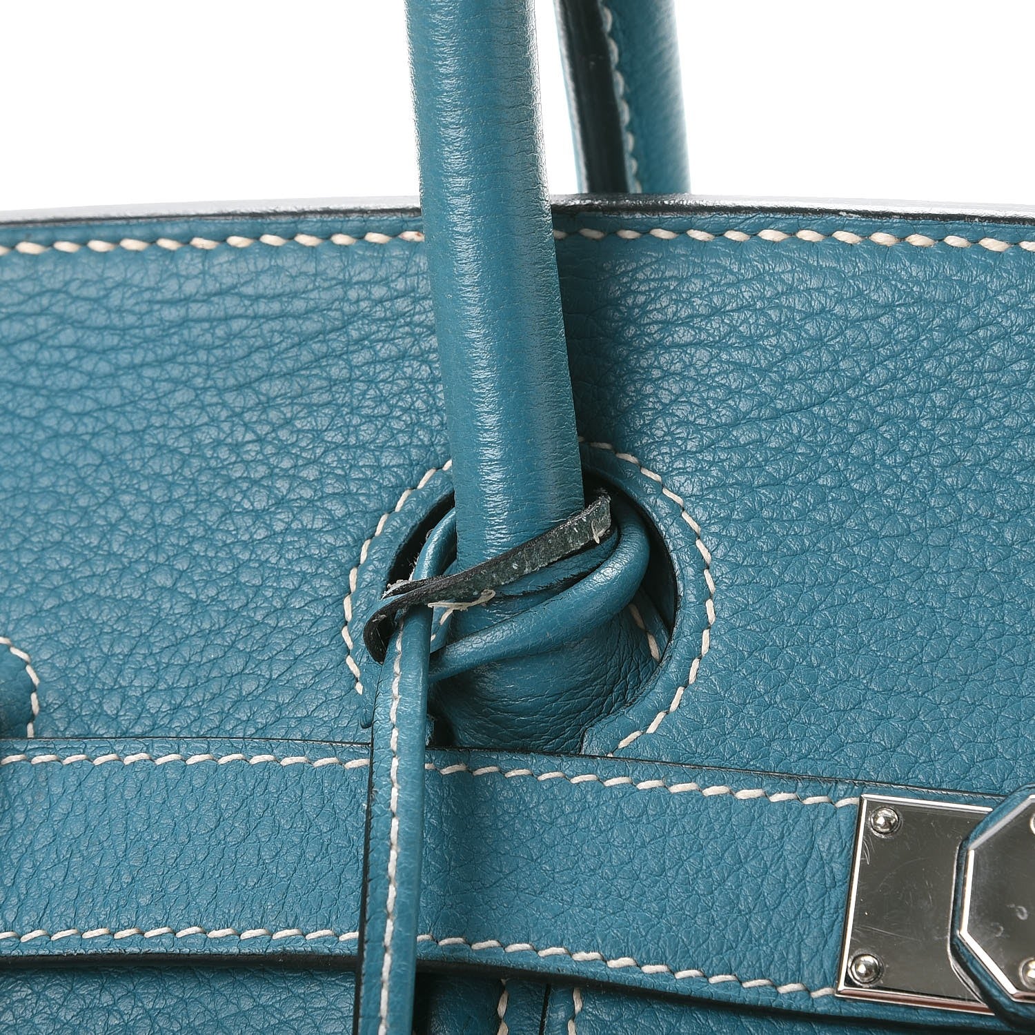 Hermes Taurillon Clemence JPG Birkin 42 Blue Jean 10 of 21