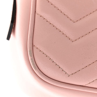 Gucci Calfskin Matelasse Mini GG Marmont Chain Shoulder Bag Perfect Pink 11 of 17
