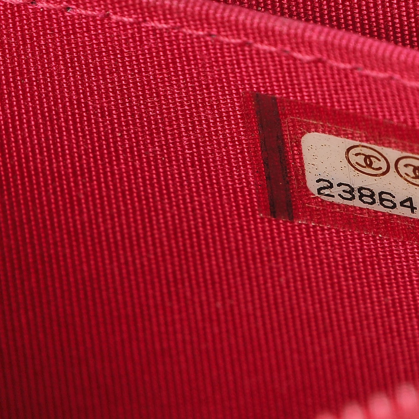 Caviar Quilted Boy Zip Around Coin Purse Wallet Fuchsia