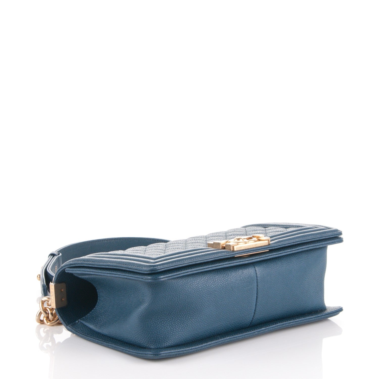 Chanel Caviar Quilted Medium Boy Flap Dark Blue 4 of 7