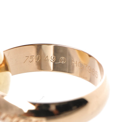 Cartier 18K Pink Yellow White Gold Large Trinity Ring 49 4.75 3 of 4