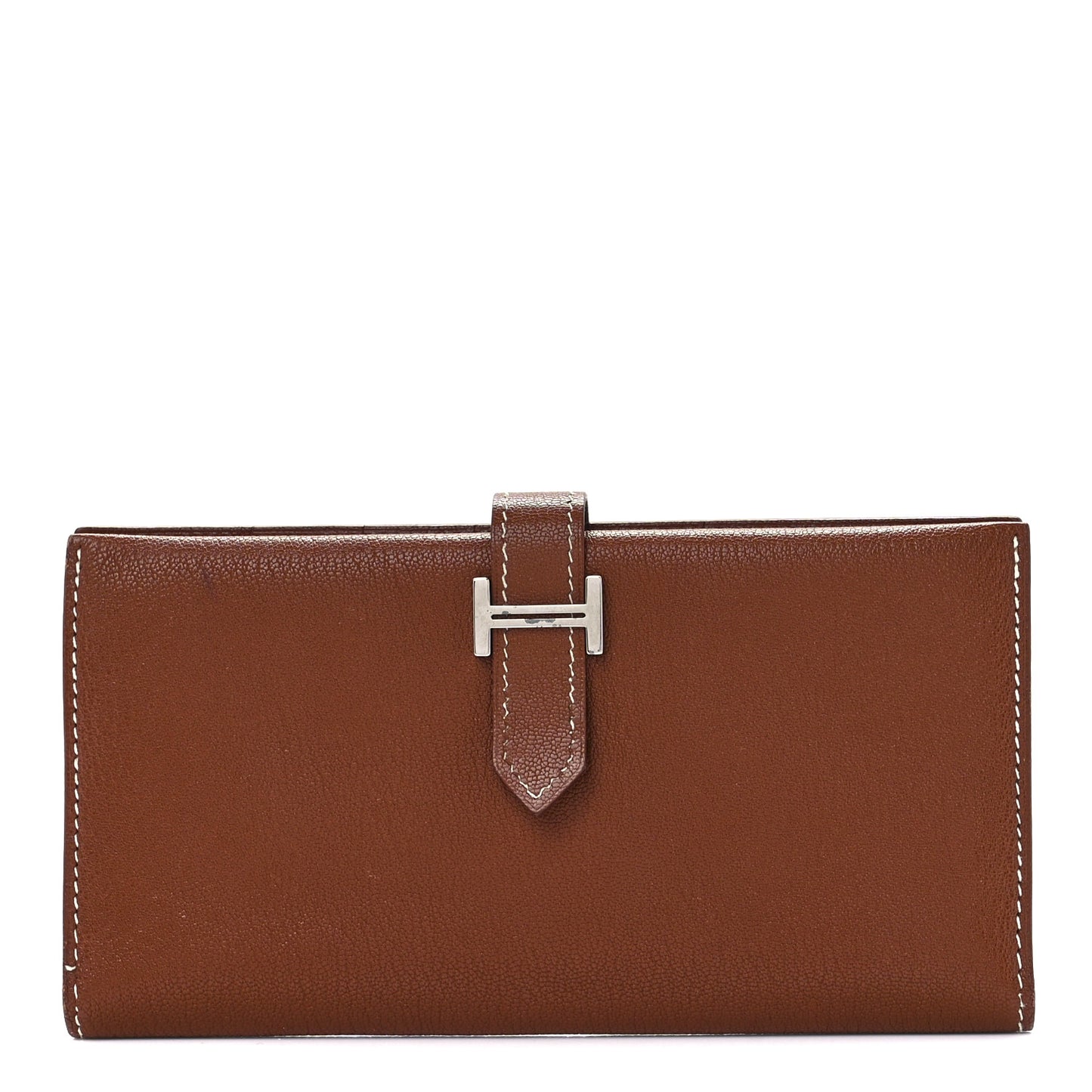 Chevre Mysore Bearn Gusset Wallet Gold