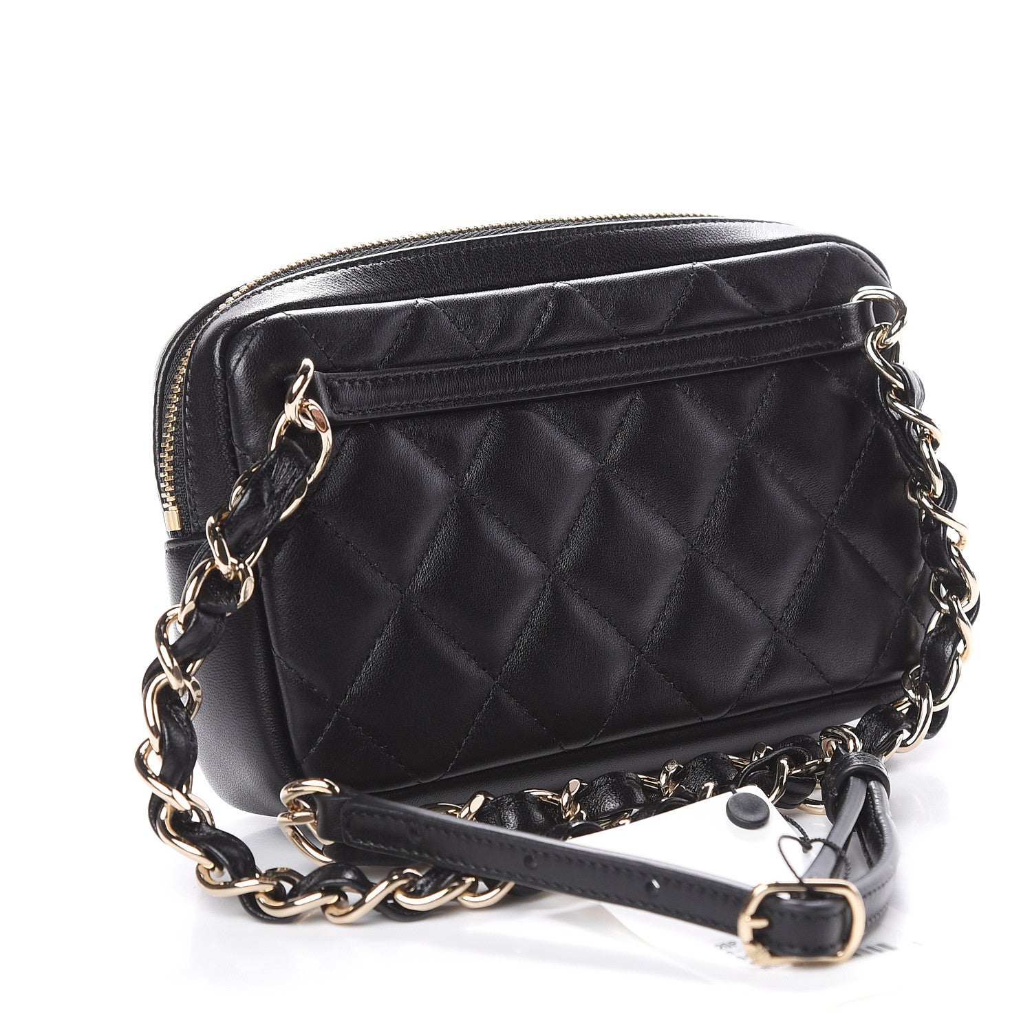 Chanel Lambskin Quilted Waist Bag Black 5 of 14