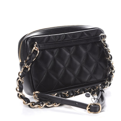 Chanel Lambskin Quilted Waist Bag Black 5 of 14