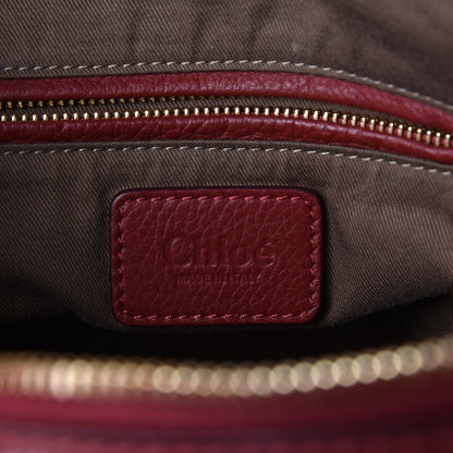 Chloe Calfskin Medium Marcie Satchel Plum Purple 6 of 9