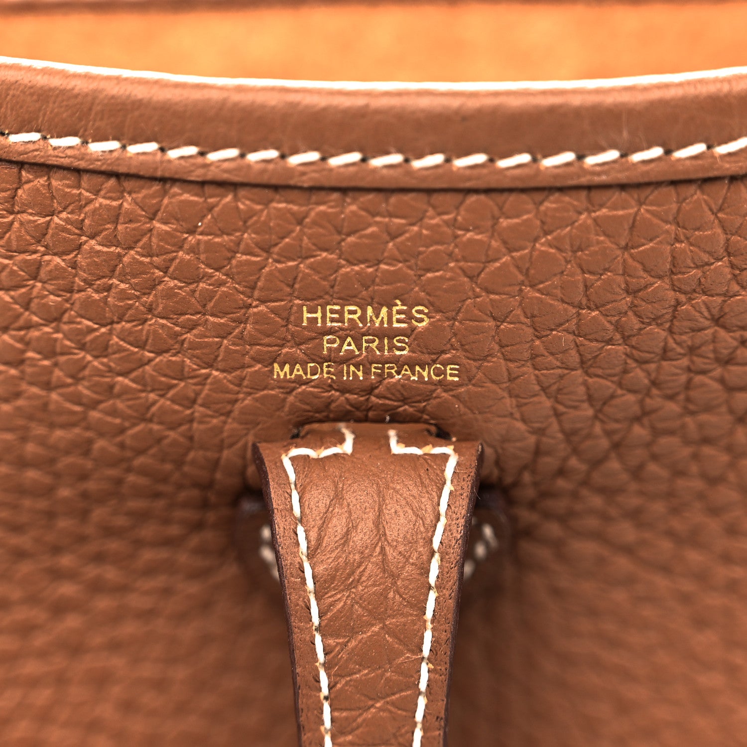 Hermes Taurillon Clemence Evelyne TPM Gold 6 of 11