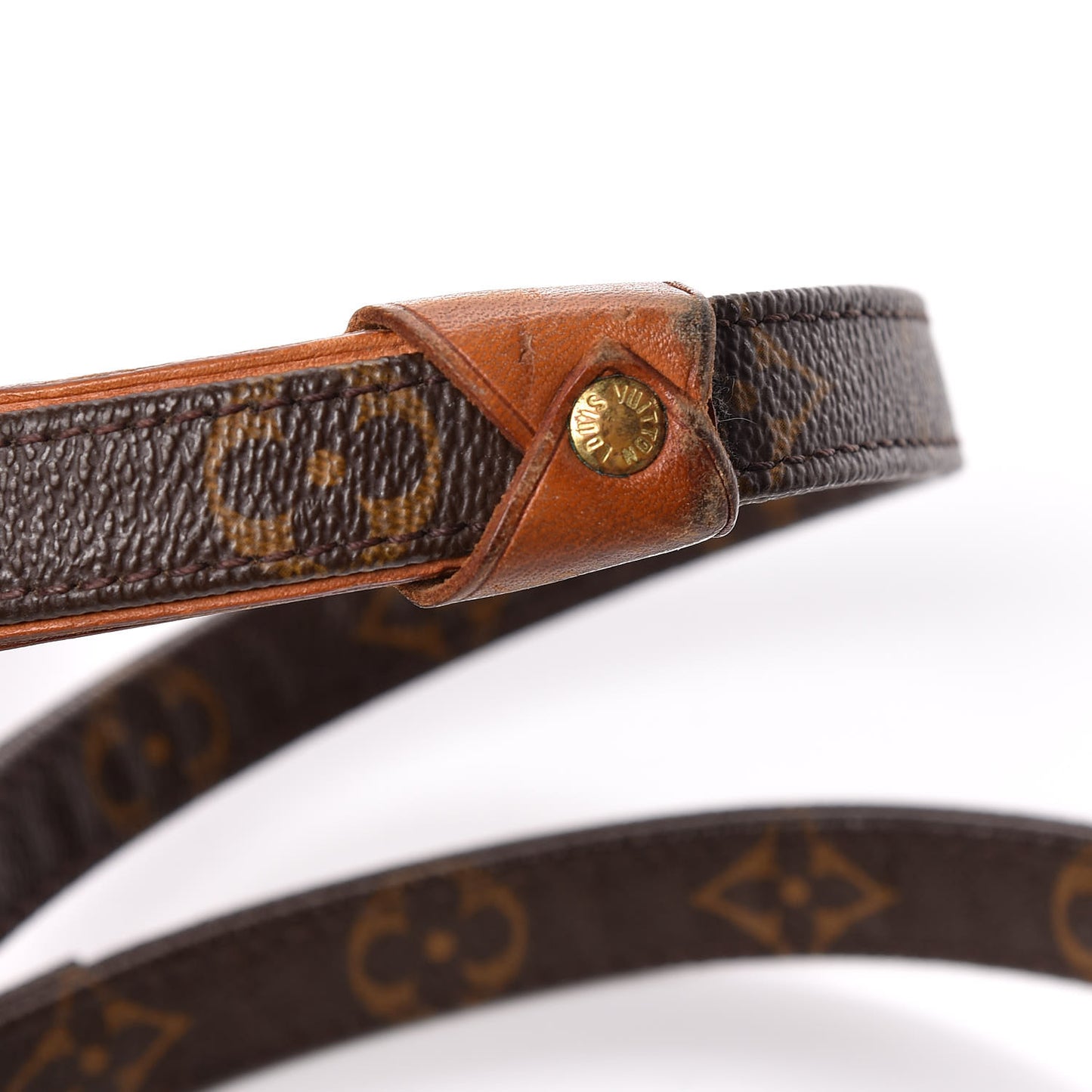 Monogram Baxter Dog Leash MM