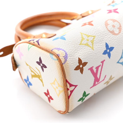 Louis Vuitton Monogram Multicolor Mini Sac HL Speedy White 8 of 10