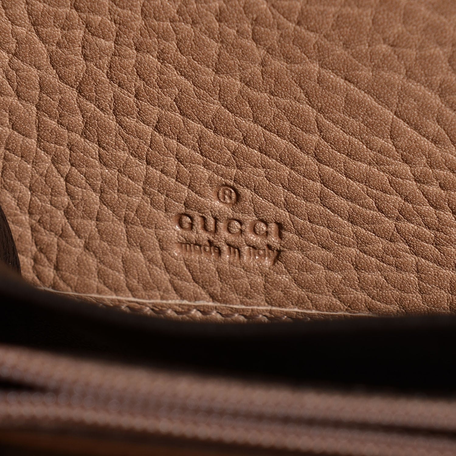 Gucci Monogram Bamboo Tassel Zip Around Wallet Beige 9 of 15