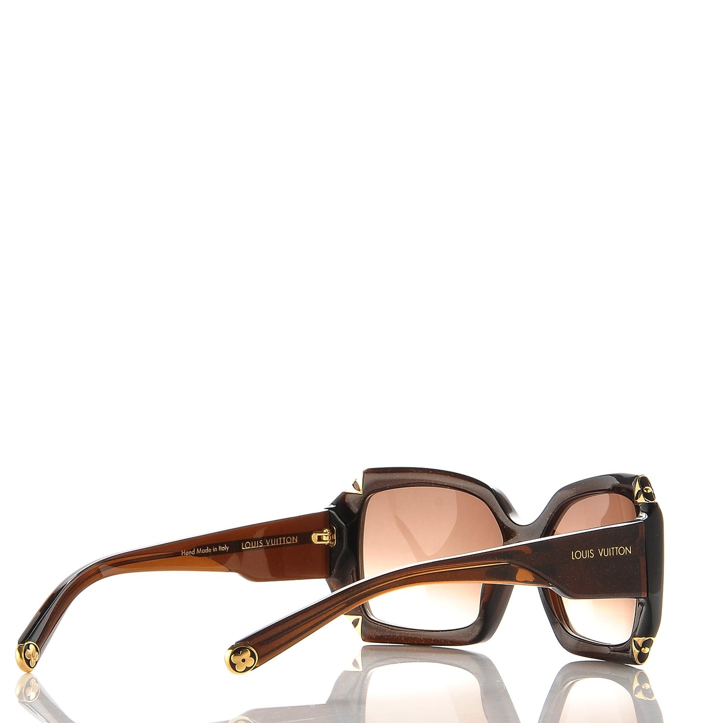 Hortensia Cat Eye Sunglasses Z0366W Brown Glitter