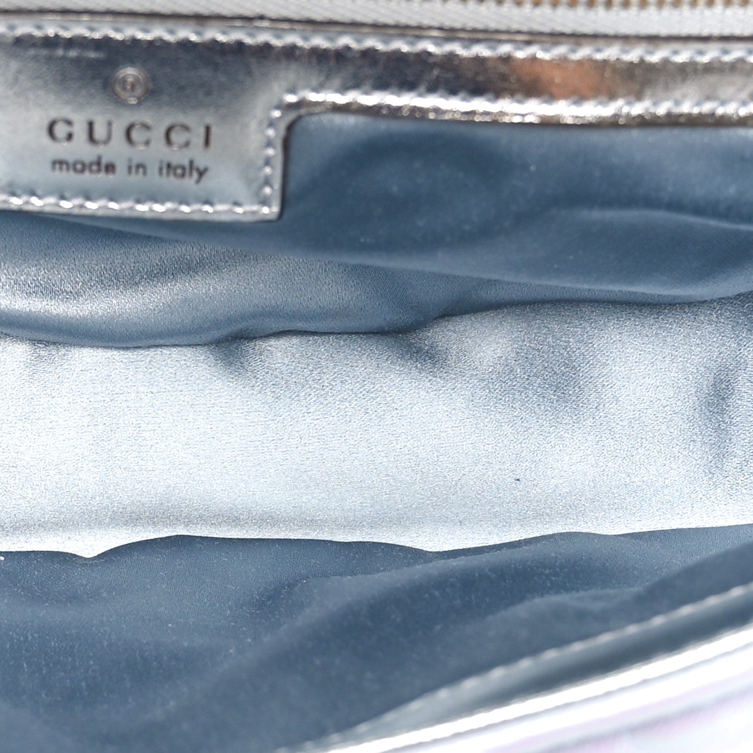 Gucci Iridescent Nappa Chevron Matelasse Small GG Marmont Shoulder Bag Iridescent Snow Light Blue 5 of 10