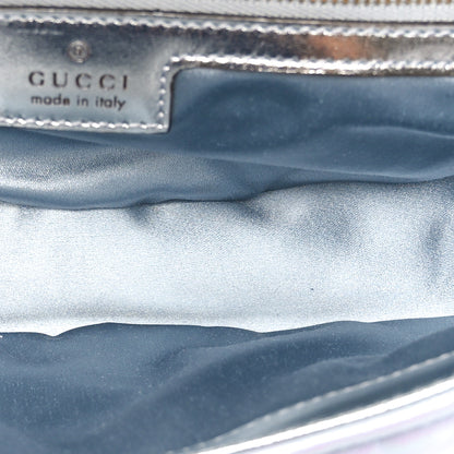 Gucci Iridescent Nappa Chevron Matelasse Small GG Marmont Shoulder Bag Iridescent Snow Light Blue 5 of 10