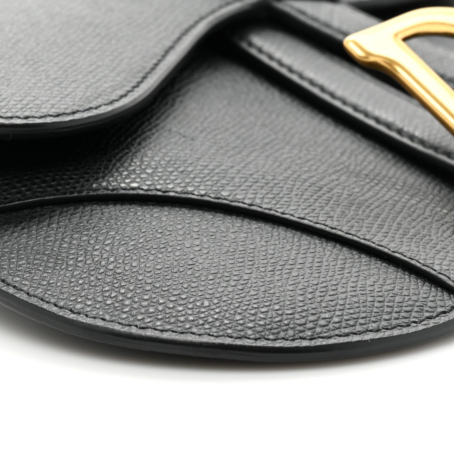 Christian Dior Calfskin Saddle Belt Bag Black 8 of 10