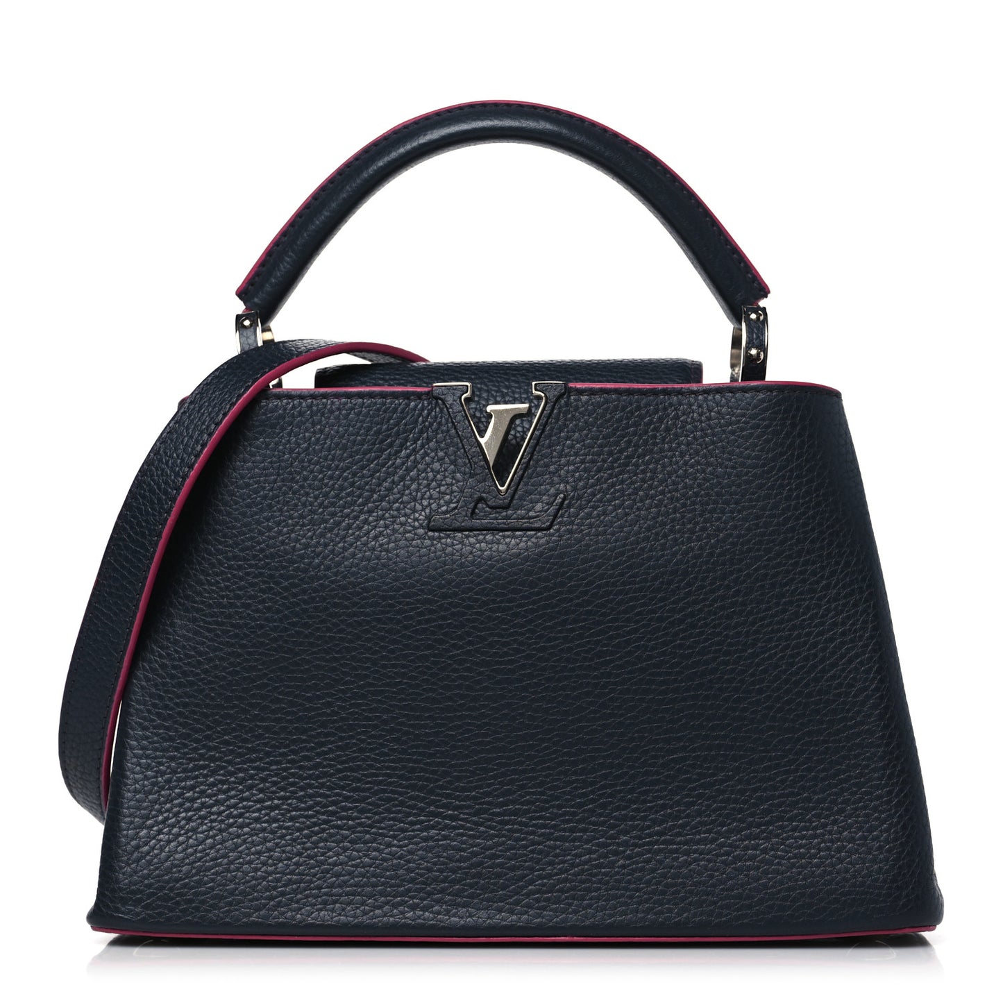 Taurillon Capucines BB Cobalt Fuchsia