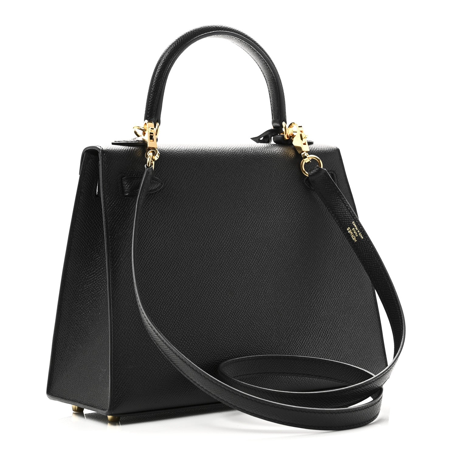 Hermes Epsom Kelly Sellier 25 Black 3 of 11