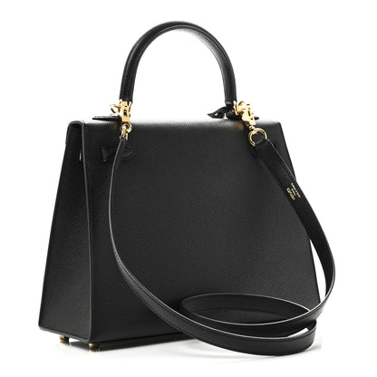 Hermes Epsom Kelly Sellier 25 Black 3 of 11