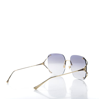 Gucci Oversized Sunglasses GG0646S Gold Black 4 of 11