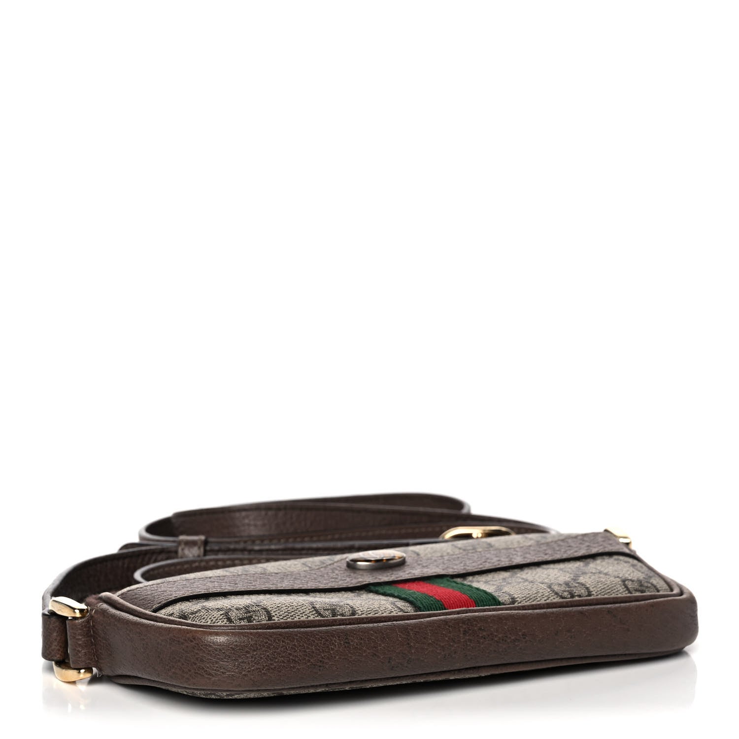 Gucci GG Supreme Monogram Web Mini Ophidia GG Bag Brown 4 of 15