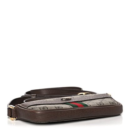 Gucci GG Supreme Monogram Web Mini Ophidia GG Bag Brown 4 of 15