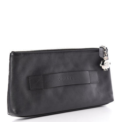 Chanel Metallic Calfskin Keyboard Pouch Black 3 of 7