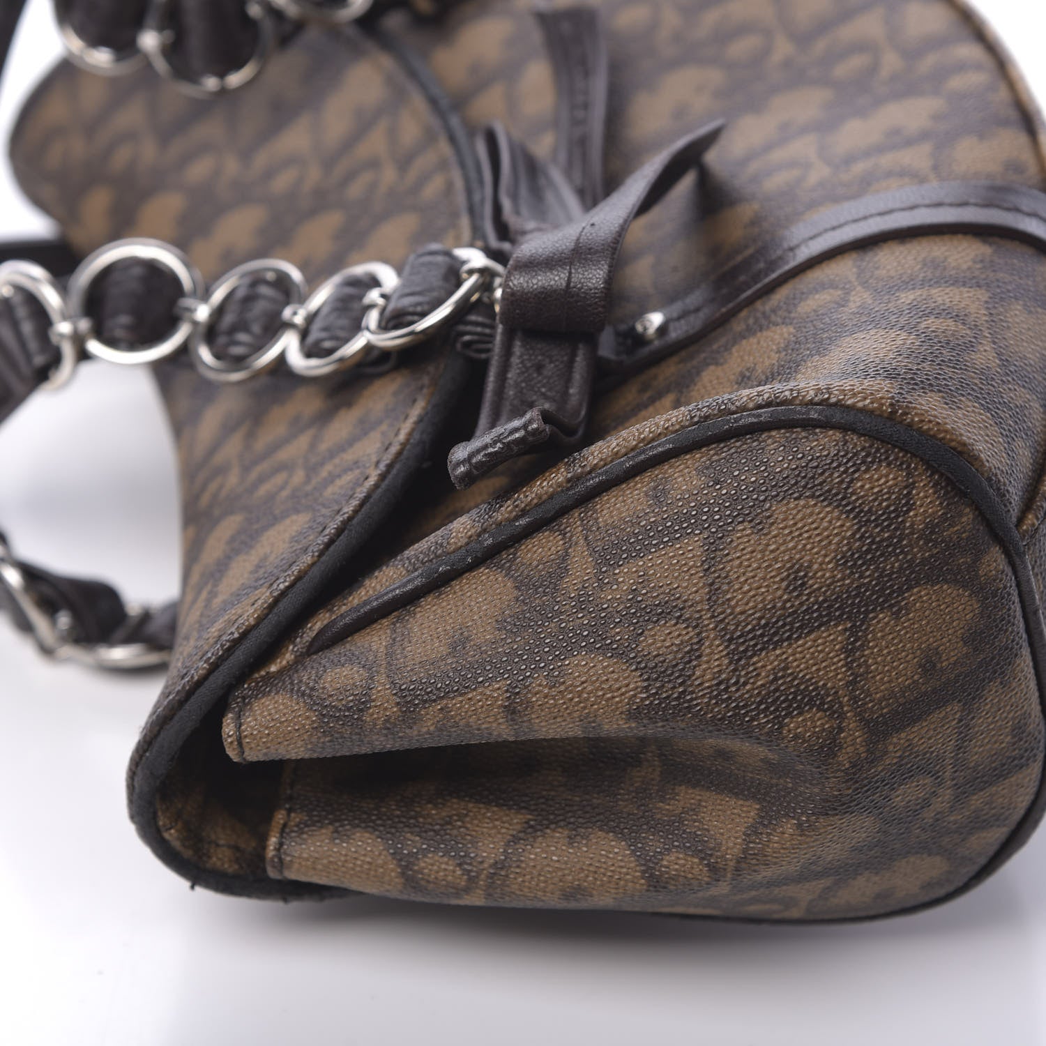Christian Dior Monogram Romantique Trotter Bag Brown 12 of 16
