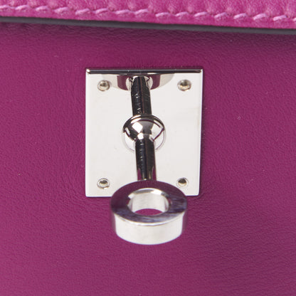 Hermes Swift Kelly Pochette Clutch Anemone 12 of 14