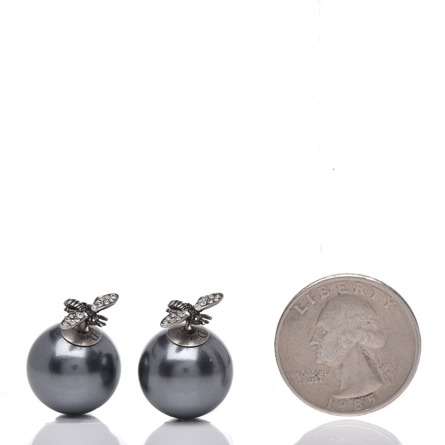Mise En Dior Tribal Bee Earrings Grey