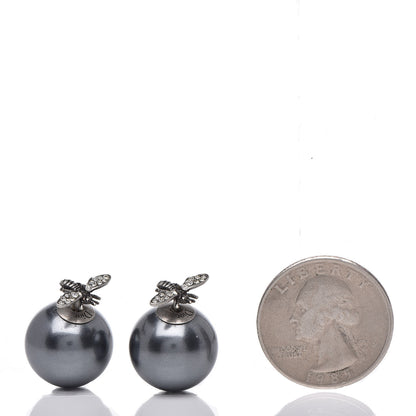 Christian Dior Mise En Dior Tribal Bee Earrings Grey 2 of 5