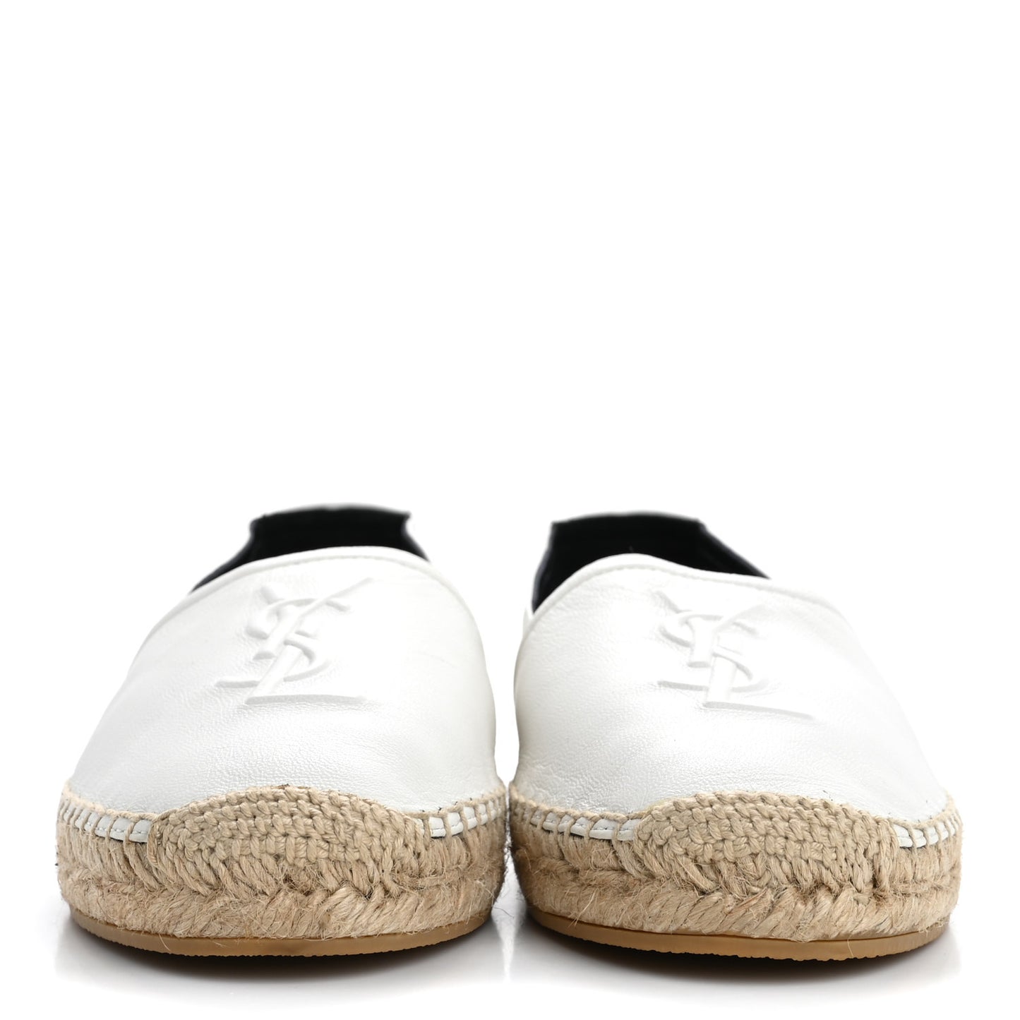 Lambskin Monogram Espadrilles 38 White