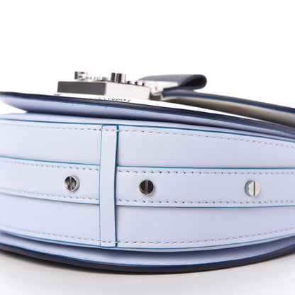 MCM Visetos Calfskin Small Patricia Shoulder Bag Mood Indigo White 7 of 12