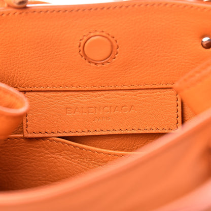 Balenciaga Calfskin Papier Mini A4 Zip Around Tote Orange 6 of 11