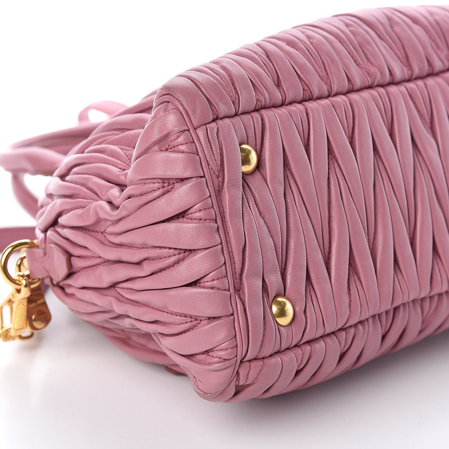 Miu Miu Nappa Matelasse Bauletto Top Handle Loto 7 of 9