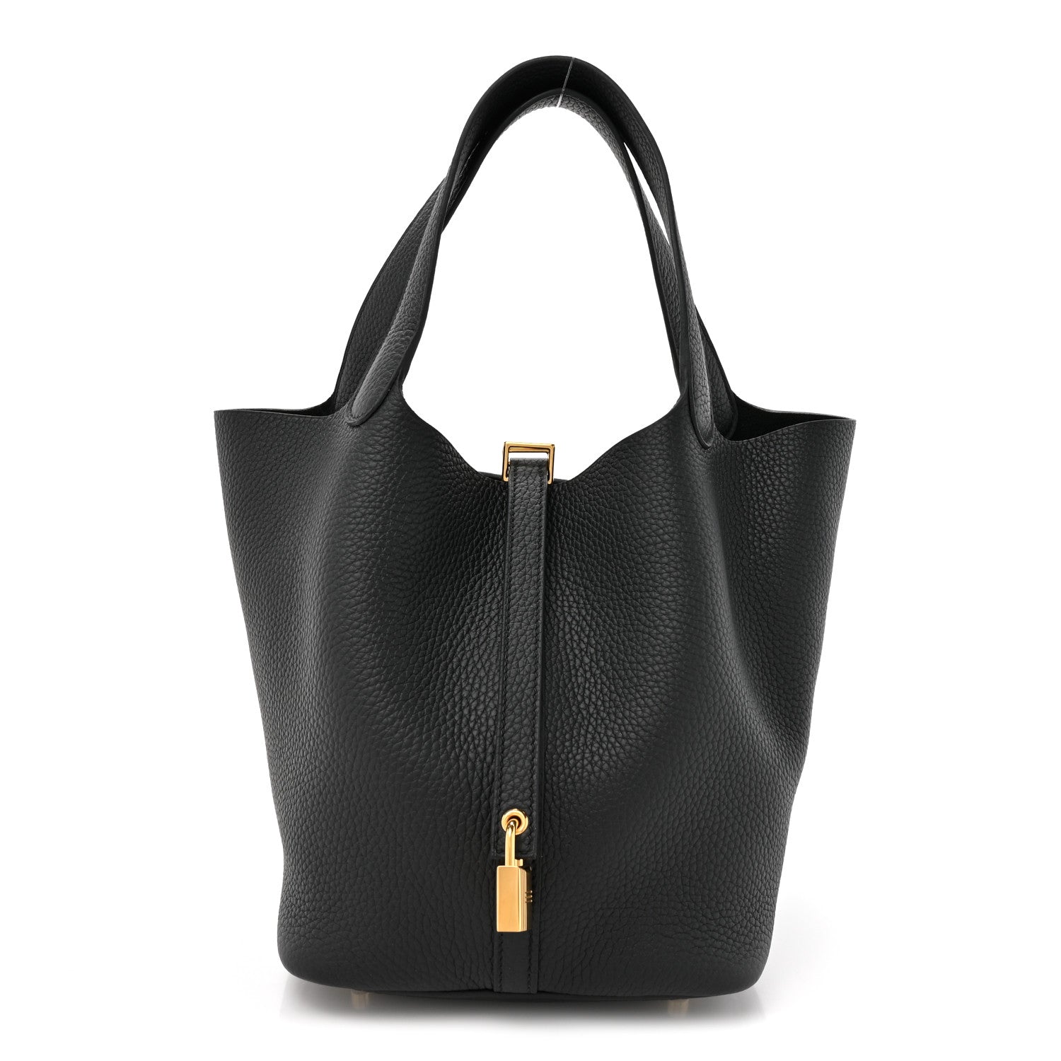 Hermes Taurillon Clemence Picotin Lock 22 MM Black 1 of 11