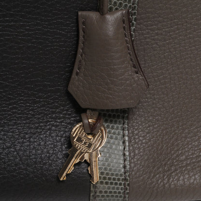Hermes Taurillon Clemence Lizard Club Birkin 35 Etain Graphite 8 of 10
