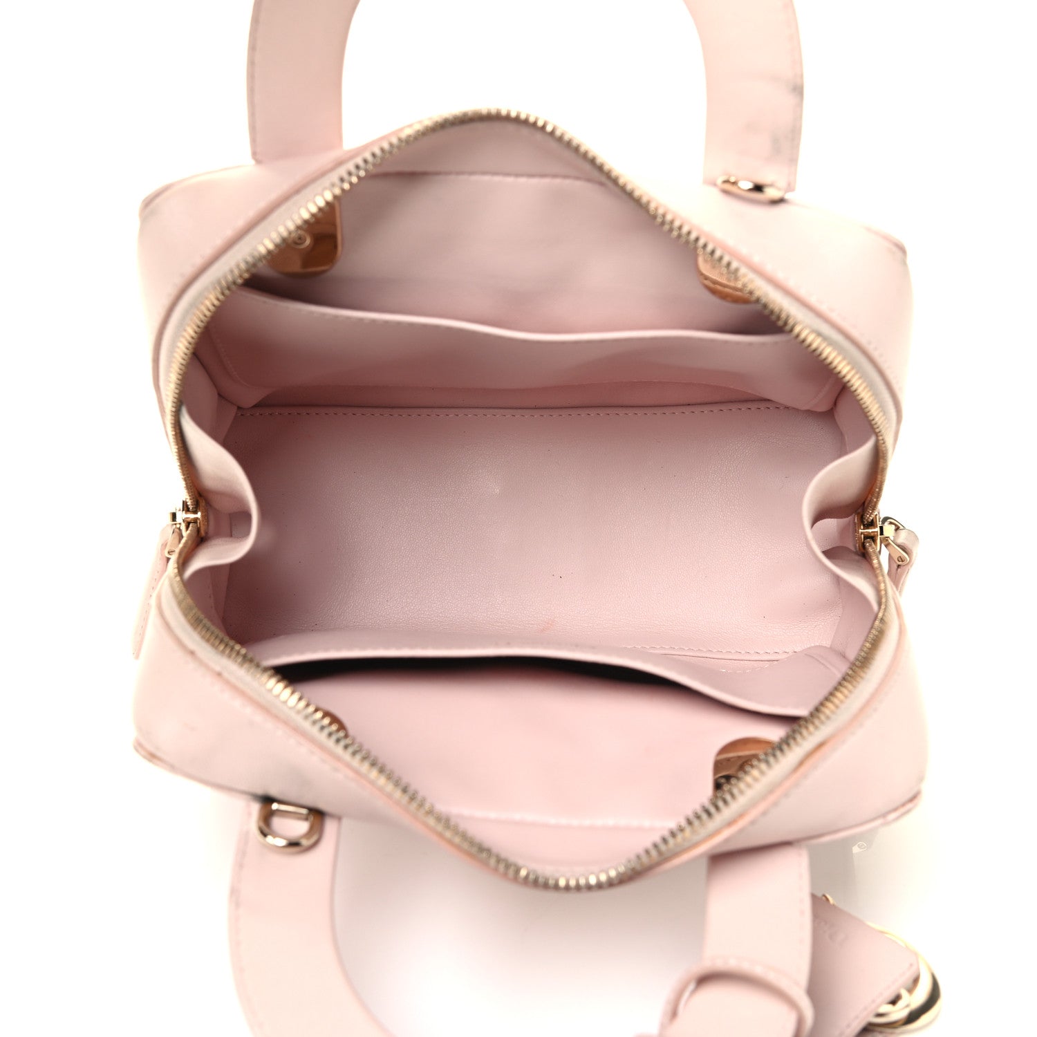 Christian Dior Lambskin Cannage Lily Tote Light Pink 4 of 4