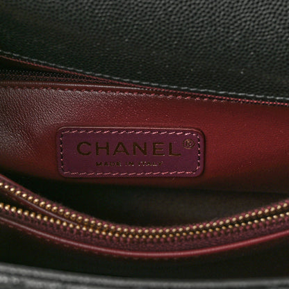 Chanel Caviar Quilted Small Coco Handle Flap Black 6 of 11