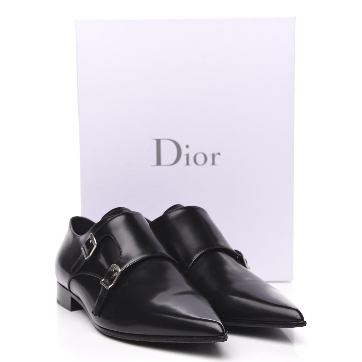 Christian Dior Brushed Calfskin Swing Monk Shoe 41 Black 8 of 8