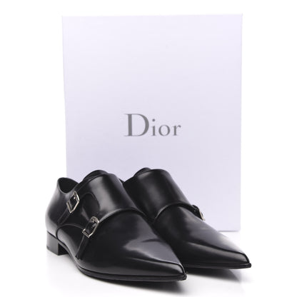 Christian Dior Brushed Calfskin Swing Monk Shoe 41 Black 8 of 8