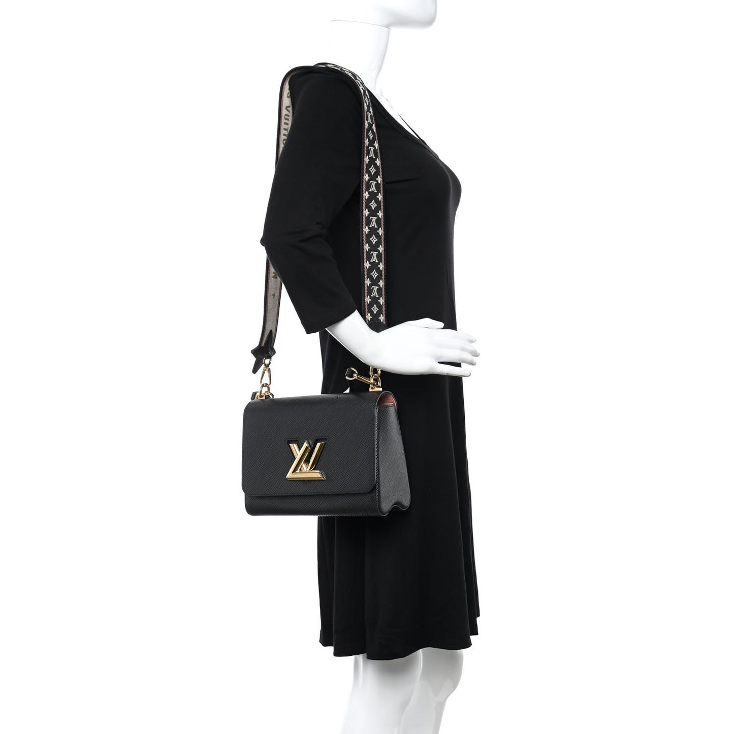 Epi Monogram Flower Twist MM Black
