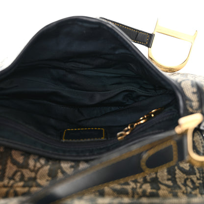 Christian Dior Monogram Saddle Bag Blue 5 of 18