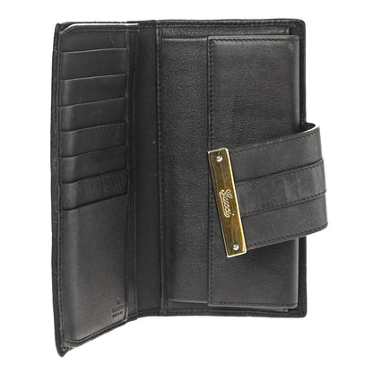 Gucci Guccissima Ladies Web Long Wallet Black 5 of 10
