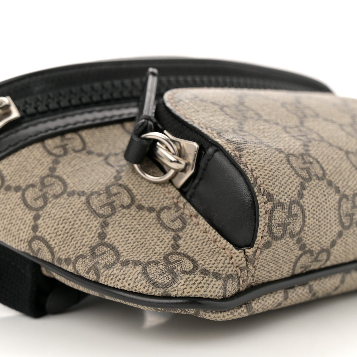 GG Supreme Monogram Belt Bag Black